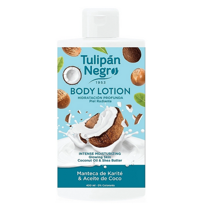 Лосьйон для тіла "Олія ши та кокос" - Tulipan Negro Shea Butter & Coconut Oil Body Lotion, 400 мл 4190 фото