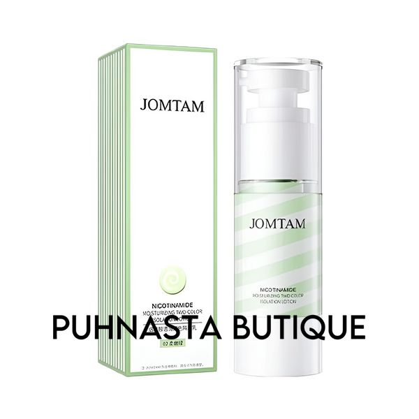 Двокольорова база під макіяж Jomtam Nicotinamide Moisturizing Two-color Isolation Lotion №02 (Green) 5942 фото