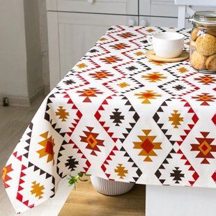 Скатертина з тефлоновим покриттям Homedec Етно (червоний) (180х120 см) 55894 фото
