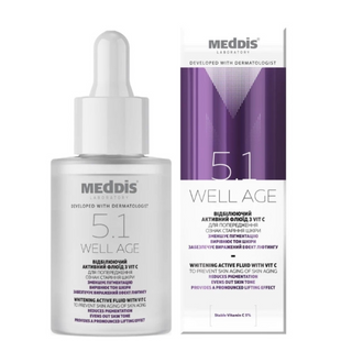 Отбеливающий активный флюид с VIT C Meddis Well Age, 30 мл 55325 фото