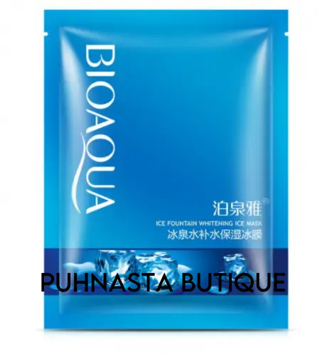 Маска для лица тканевая BIOAQUA ICE FOUNTAIN WHITENING MASK охлаждающая 959 фото